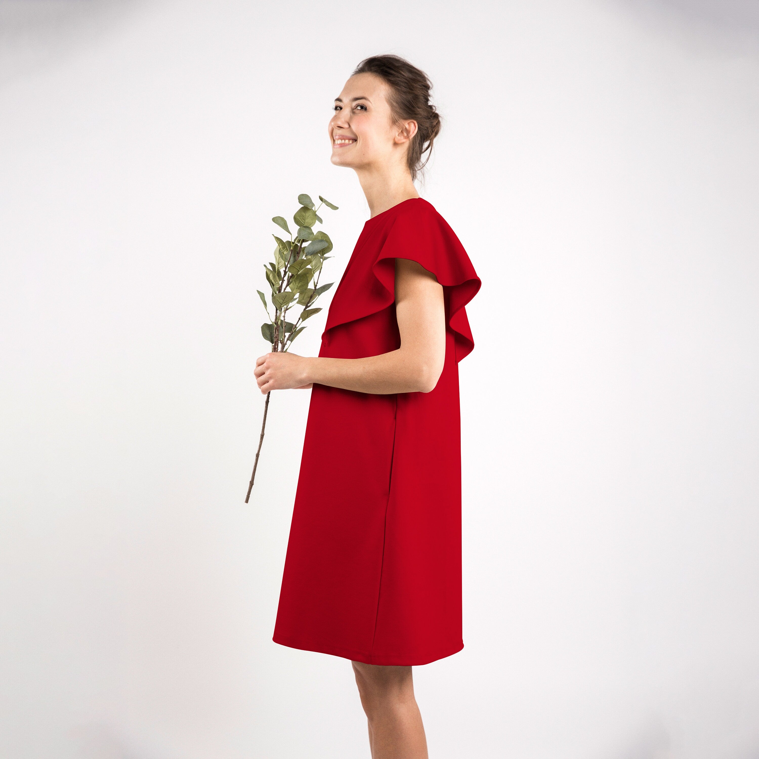 Robe SUMMER WING, rouge, XS